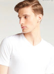 Splash Solid T-shirt with V-neck and Short Sleeves