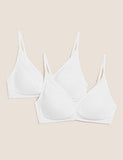 M&S 2pk Non-Wired Full Cup First Bras
