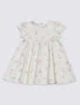 Printed Pure Cotton Jersey Dress