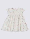 Printed Pure Cotton Jersey Dress