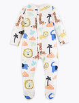 M&S A set of overalls made of 100% cotton for a newborn (3 pcs.)