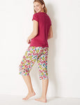 M&S Pure Cotton Summer Cropped Pyjama Set