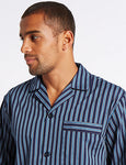 M&S COLLECTION Cotton Blend Striped Pyjama Set