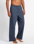 M&S COLLECTION Cotton Blend Striped Pyjama Set