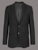 M&S Black Tailored Fit Italian Wool Suit