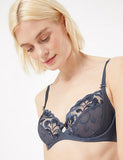 M&S Olivia Embroidered Non-Padded Balcony Bra
