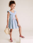 M&S Pure Cotton Striped Dress