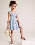 M&S Pure Cotton Striped Dress