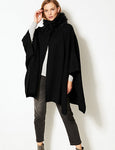 M&S Fur Collar Knitted Wrap