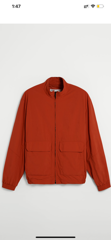 ZARA TECHNICAL JACKET WITH POCKETS RED