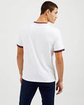 Ben Sherman SUPIMA COTTON RINGER POCKET T-SHIRT - BRIGHT WHITE