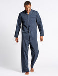 M&S COLLECTION Cotton Blend Striped Pyjama Set