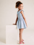 M&S Pure Cotton Striped Dress