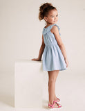M&S Pure Cotton Striped Dress