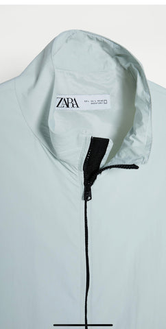 ZARA TECHNICAL JACKET WITH POCKETS ICE