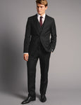 M&S Black Tailored Fit Italian Wool Suit