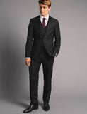 M&S Black Tailored Fit Italian Wool Suit