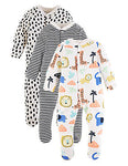 M&S A set of overalls made of 100% cotton for a newborn (3 pcs.)