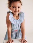 M&S Pure Cotton Striped Dress
