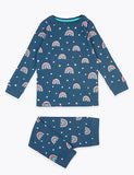 M&S Cotton Rainbow Pyjama Set