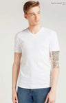 Splash Solid T-shirt with V-neck and Short Sleeves