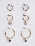 M&S COLLECTION Multi Charm Hoop Earring Set