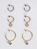 M&S COLLECTION Multi Charm Hoop Earring Set