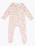 M&S 3 Pack Organic Cotton Car Print Sleepsuits