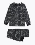 M&S Dreamskin® Cotton with Stretch Pyjama Set