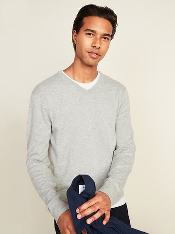 Marled V-Neck Sweater for Men By Old Navy