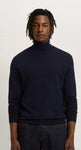 ZARA BASIC HIGH NECK SWEATER BLUE