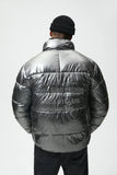ZARA Champion Silver Puffer Jacket