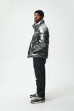 ZARA Champion Silver Puffer Jacket