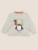Knitted Penguin Christmas Jumper