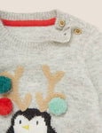 Knitted Penguin Christmas Jumper