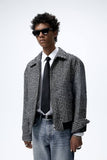 ZARA HoundStooth Textured Jacket